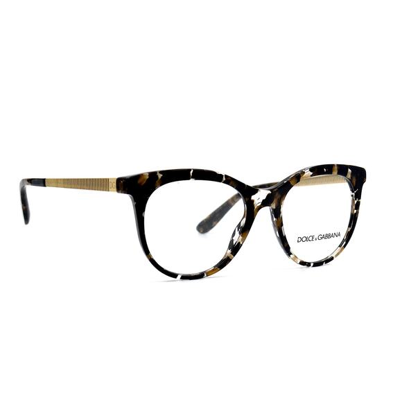 DOLCE&GABBANA DG3316 911 HAVANA CLEAR AUTHENTIC EYEGLASSES FRAME - Picture 1 of 12